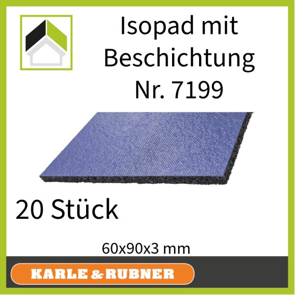 ISOPAD mit Beschichtung 60 x 90 x 3mm
